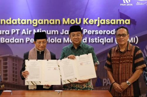 PAM Jaya Gratiskan Air untuk Masjid Istiqlal Selama Setahun