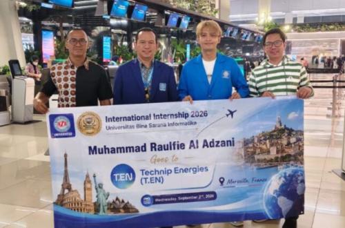 Mahasiswa UBSI Tembus Magang Internasional di Technip Energies Prancis