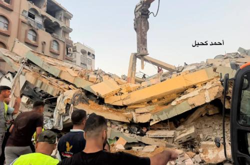 Korban Jiwa Runtuhan Gedung yang Dibom Israel di Gaza Bertambah