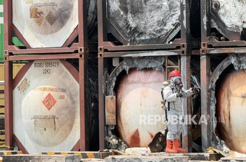 Kebakaran Kontainer di NPCT1 Cepat Dipadamkan, tak Ada Korban