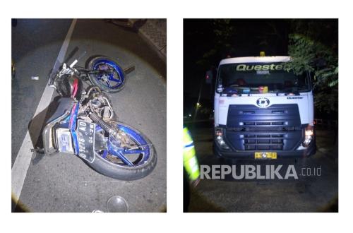 Pengendara Motor Tewas Usai Tabrak Truk Kontainer di Flyover Pasopati Bandung