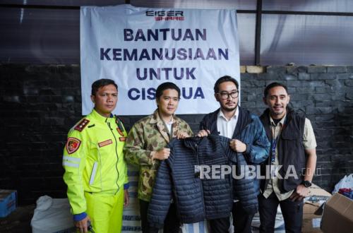 EIGER Adventure Salurkan 1.000 Pakaian untuk Penyintas Longsor di Cisarua