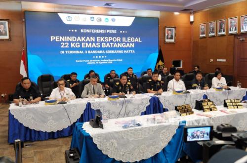 Lagi, Bea Cukai Tindak Ekspor 22 Kg Emas Batangan Tanpa Dokumen di Terminal 3 Soekarno-Hatta