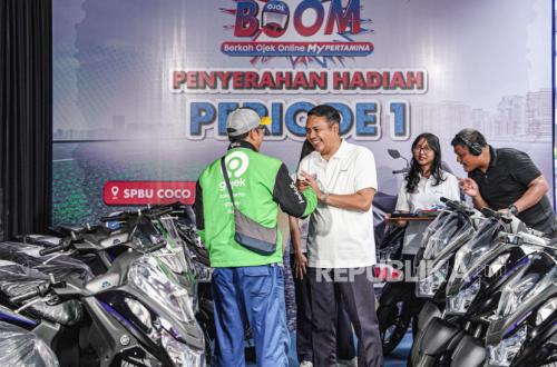 Rezeki Mitra Ojol dari MyPertamina, 25 Yamaha Lexi Dibagikan pada BOOM Periode 1