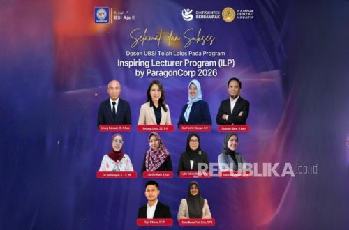 Sepuluh Dosen UBSI Lolos Inspiring Lecturer Program 2026 by ParagonCorp