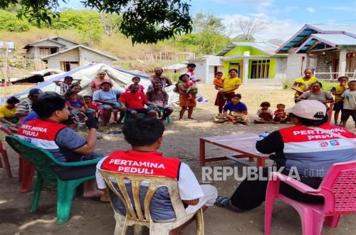 Pertamina Peduli Salurkan Bantuan Logistik dan Obat-Obatan hingga Pelosok Manggarai Timur