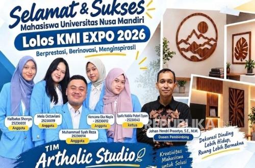 Tim Mahasiswa Prodi Bisnis Digital UNM Lolos KMI Expo XVII 2026 Lewat Inovasi ARTHOLIC STUDIO