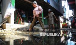 In Picture: Atasi Banjir Rob di Muara Angke, Pemprov Jakarta Akan Bangun Tanggul Sepanjang 1,4 Km