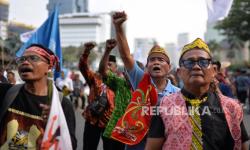 In Picture: Masyarakat Adat Gelar Aksi, Tuntut RUU Adat Segera Disahkan