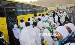 In Picture: Hiruk Pikuk Terminal Bus Shalawat Shib Amir di Masjidil Haram