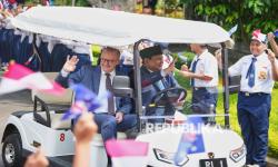 In Picture: Momen Presiden Prabowo Terima Kunjungan PM Australia di Istana Merdeka