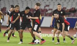 In Picture: Timnas Indonesia Siap Tempur dengan Bahrain di Stadion Utama GBK