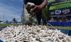 Bea Cukai Sulbagsel: Sebanyak 1,98 juta batang rokok ilegal disita per Februari 2024