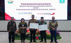 Bank Jatim dan Bank Sultra Resmi Jalin Sinergitas KUB   