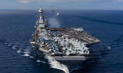Kapal induk USS Gerald Ford.
