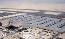 Pesawat-pesawat pengisi bahan bakar AS terparkir di Pangkalan Pangeran Sultan di Arab Saudi 