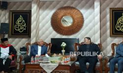 Duta Besar Republik Islam Iran untuk Indonesia Mohammad Boroujerdi saat menghadiri pertemuan dengan sejumlah tokoh Islam yang digelar Prof M Din Syamsuddin di kawasan Pondok Labu, Jakarta Selatan, Jumat (3/4/2026).