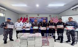 Bea Cukai dan TNI Angkatan Laut Tindak Peredaran Rokok Ilegal di Gorontalo