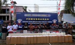 Bea Cukai Tembilahan Musnahkan Barang Hasil Penindakan Senilai Rp 7,6 Miliar 