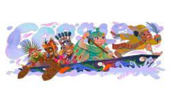 Google Doodle Rayakan HUT ke-80 RI, Soroti Tradisi Pacu Jalur