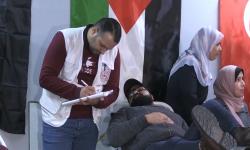 In Picture: Gelar Kampanye Donor Darah, Warga Gaza Bantu Korban Gempa di Turki dan Suriah