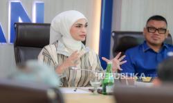Ketua Fraksi PAN DPR RI sekaligus Ketua DPP PAN, Putri Zulkifli Hasan, menyampaikan apresiasi dan dukungan penuh atas pidato perdana Presiden Prabowo Subianto dalam Sidang Tahunan MPR 2025 dan penyampaian RUU APBN 2026 beserta Nota Keuangan di Kompleks Parlemen, Senayan, Jakarta.