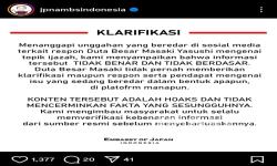 Kedubes Jepang Klarifikasi Video Hoaks Dubes Masaki Komentari Ijazah Palsu