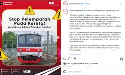 Komuter Jurusan Bogor Dilempar Batu, Pelaku Sudah Ditangkap