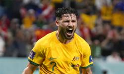 In Picture: Australia Melaju ke Babak 16 Besar Setelah Kalahkan Denmark 1-0