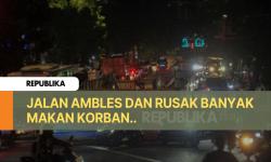 Dear Gubernur Pramono Jalan di Pasar Minggu Rusak dan Amblas