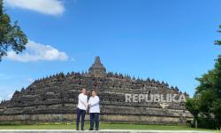 Kunjungan Berlangsung 1 Jam, Presiden Prabowo dan Macron Tinggalkan Candi Borobudur