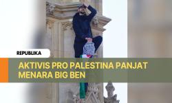 Aktivis Pro Palestina Panjat Menara Big Ben