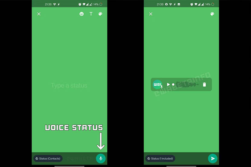 Fitur Voice Note Status di Whatsapp