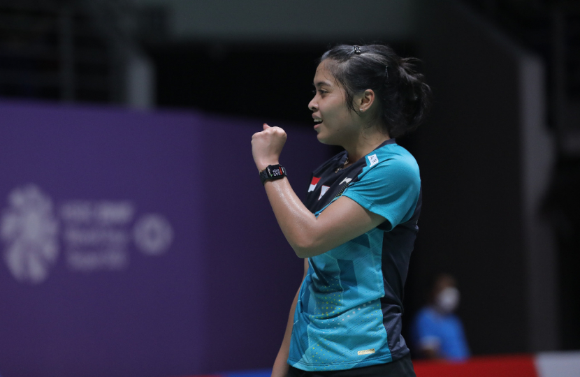 Pemain tunggal putri Indonesia, Gregoria Mariska Tunjung mengalahkan pemain unggulan pertama dari Jepang, Akane Yamaguchi di babak perempat final Malaysia Masters 2022.
