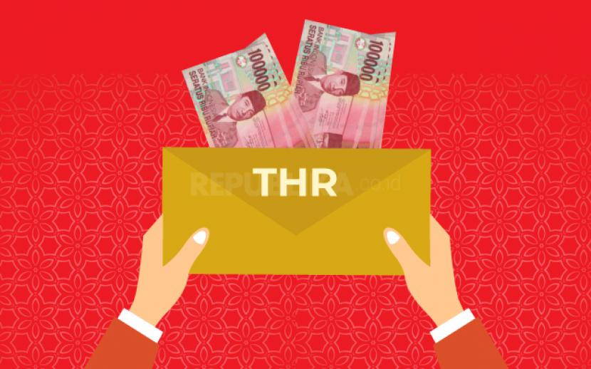 Menteri Ketenagakerjaan Ida Fauziyah mengeluarkan Surat Edaran Tentang Pelaksanaan Pemberian Tunjangan Hari Raya Keagamaan Tahun 2023 (THR 2023). Ilustrasi. Foto : republika 