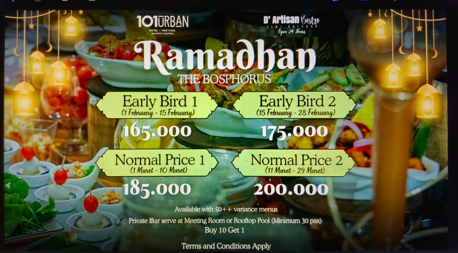 Sensasi Ramadan Turki di Jantung Jakarta: Buka Puasa Mewah di 1O1 URBAN Jakarta Thamrin