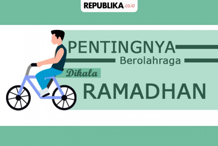 Olahraga tetap penting saat puasa, tapi perlu dikelola waktunya. Ilustrasi. Foto : republika