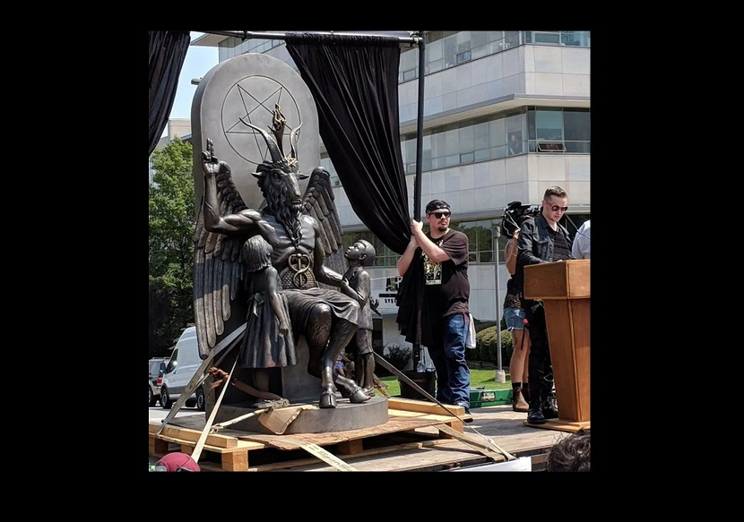 The Satanic Temple (TST) akan menggelar pertemuan penyembah setan terbesar di dunia pada April 2023 di Amerika Serikat. Foto: Tangkapan Layar.