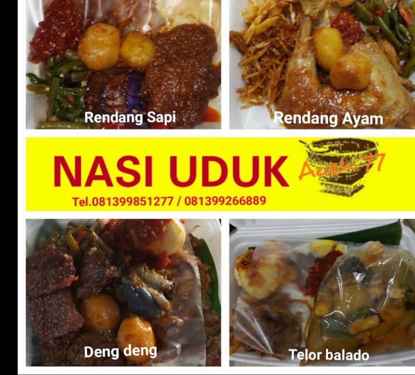 Seorang netizen membagikan pengalaman mampir di Warung Nasi Uduk Aceh Babi.