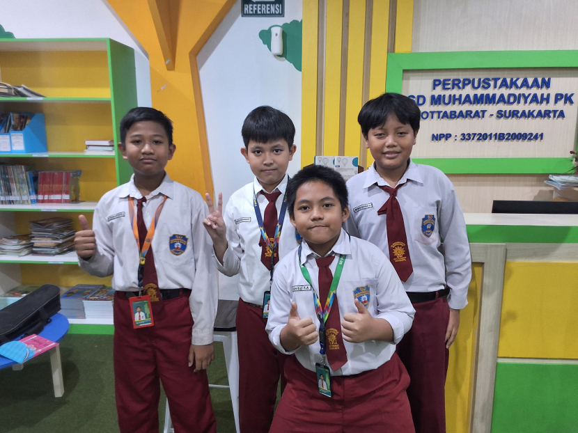 Program“Aku Suka Isi Piringku” telah menyasar tiga wilayah di Jawa Tengah, salah satunya adalah SD Muhammadiyah Kottabarat di Surakarta. (Foto: Danone Indonesia)
