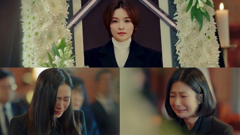 Episode 2 Thirty Nine saat diceritakan Cha Mi Jo dan Jang Joo-hee menghadiri pemakaman Chan Young