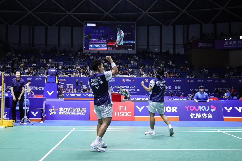 Pasangan ganda putri Apriyani Rahayu/Siti Fadia Silva Ramadhanti kalah di babak perempat final China Open 2023.