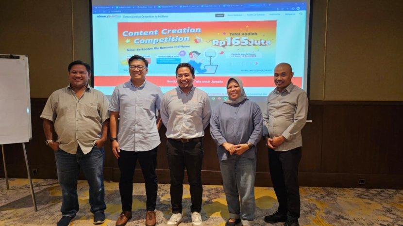 Para juri program berkonten ria bersama IndiHome yang diselenggarakan sejak 13 April hingga 13 Mei 2023. (foto: indihome) 