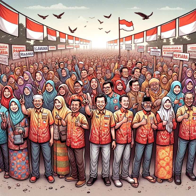 Menggunakan hak suara dapat ikut menentukan nasib bangsa untuk 5 tahun kedepan. Ilustrasi: Santika Reza