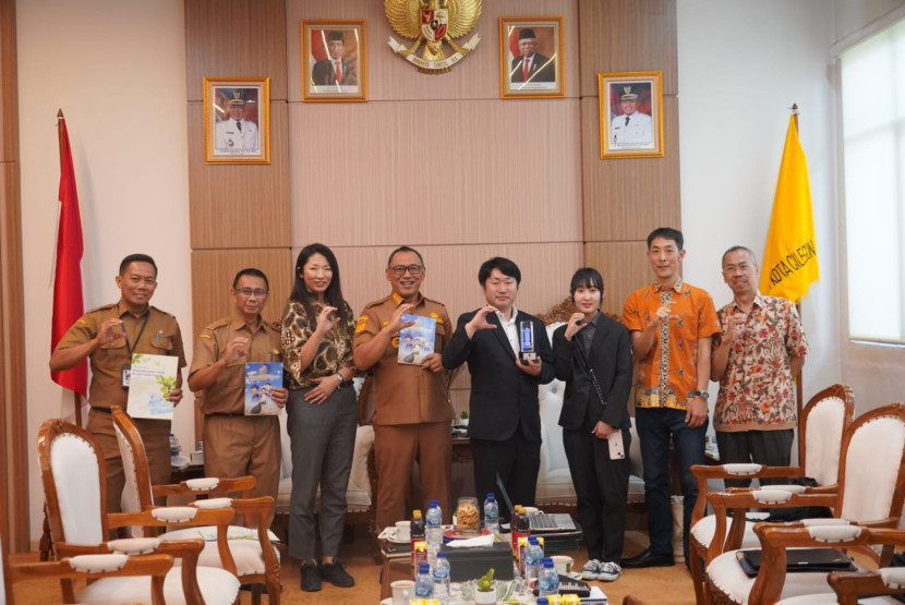 Pemkot Cilegon menerima kunjungan dari Pemerintahan Kota Kitakyushu, Jepang, Senin (22/1/2024). Foto: Diskominfo Kota Cilegon