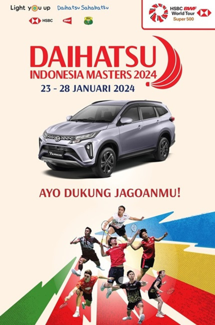 Daihatsu Indonesia Masters 2024 yang akan di selenggarakan tanggal 23-28 Januari 2024 di Istora Senayan, Jakarta Dok. Daihatsu