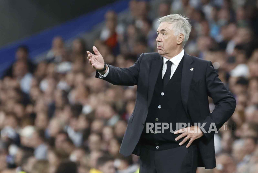 Pelatih Real Madrid Carlo Ancelotti. Foto: EPA-EFE/Juan Carlos Hidalgo