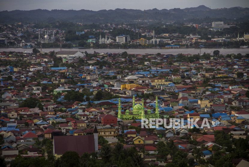 Pemandangan Kota Samarinda, Kaltim. 