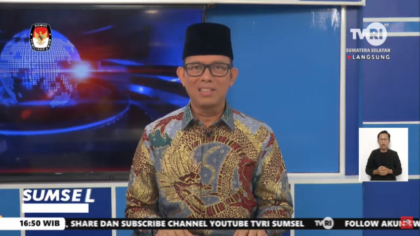 Pj Bupati Ogan Komering Ulu Teddy Meilwansyah. (FOTO: Tangkapan Layar TVRI Sumsel)