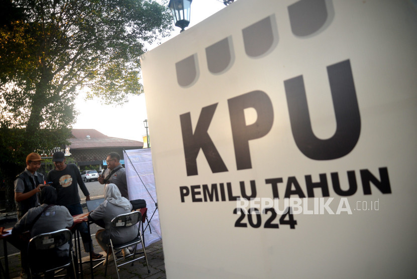 Ilustrasi sosialisasi Pemilu 2024. (Foto: Dok Republika)